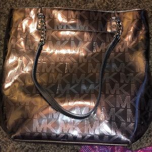 Authentic Mirror Metallic Michael Kors Bag